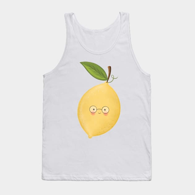 Happy Lemon Tank Top by The Pretty Pink Studio